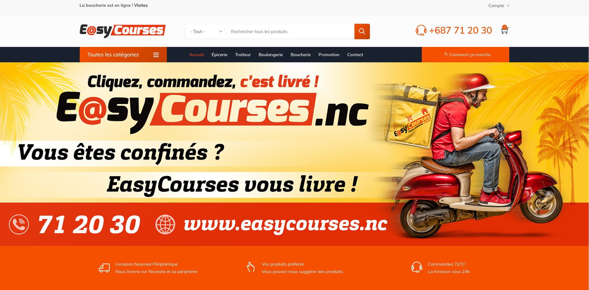 Easycourses front page